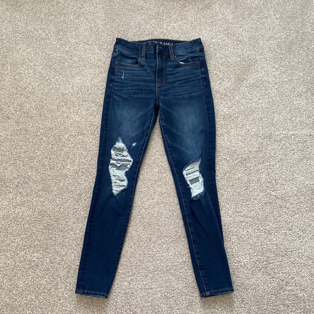 Ripped High-rise Jeggings